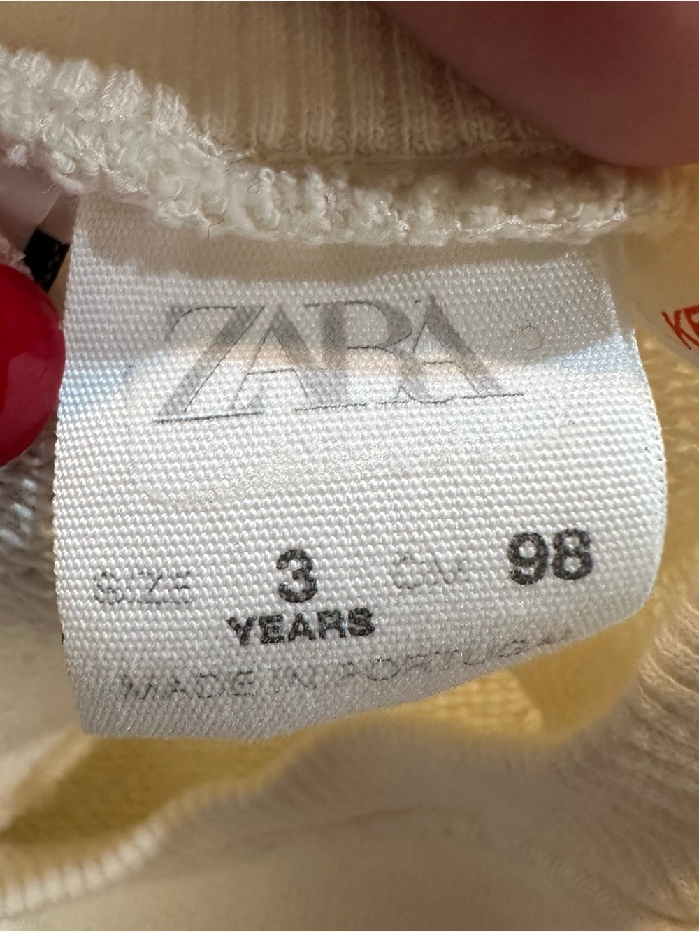 Zara Smiley World "The Life You Want” Toddler Girls Cream Sweatshirt Size 3T - Picture 9 of 10